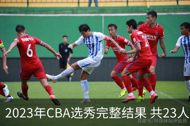 2023年CBA选秀完整结果 共23人被选中历史次高